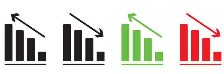 Sales Chart Icon Outline Style