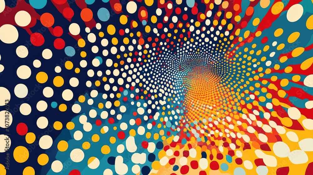 Poster abstract background with a point pattern