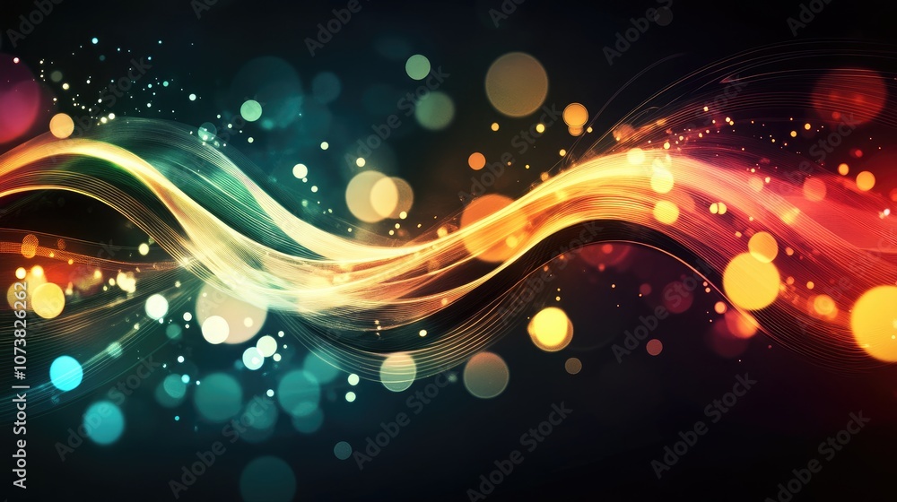 Poster abstract sparkling splash background featuring a retro design concept suitable for decoration wallpa