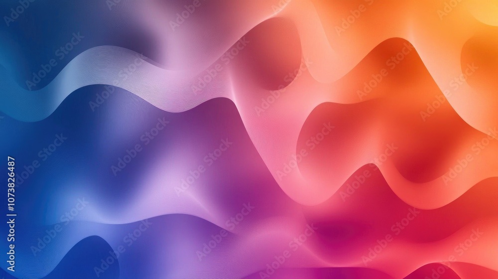 Aufkleber colorful blurred background with a geometric texture featuring a gradient wave pattern ideal for pre