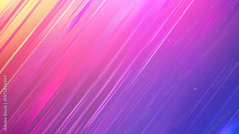 Poster abstract colorful purple gradient background with dynamic oblique lines featuring a motion blur effe
