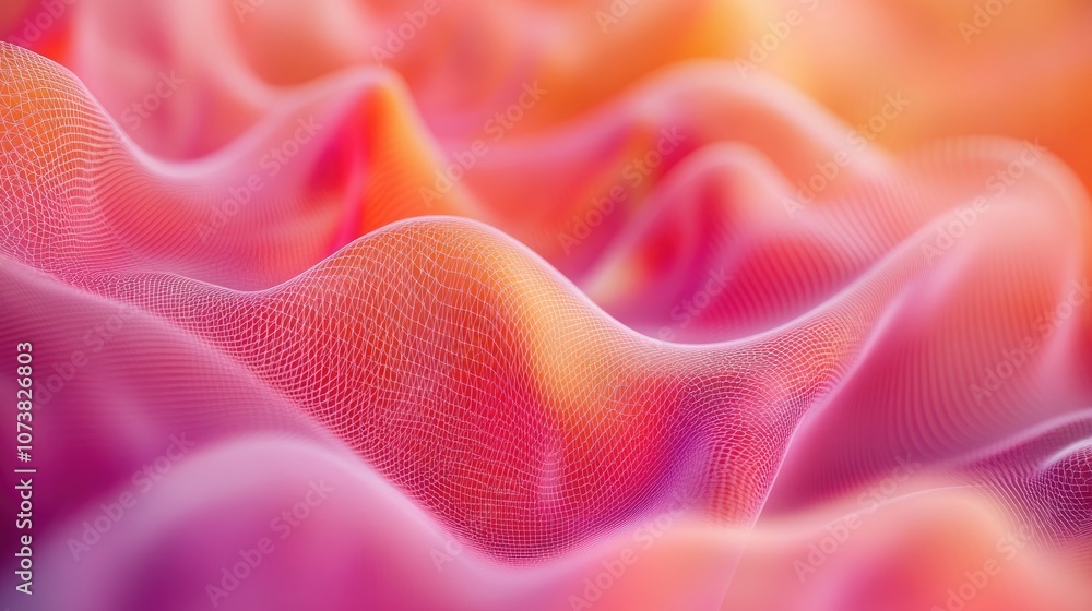 Poster abstract geometric texture with a modern blurred background featuring gradient illustration wave pat