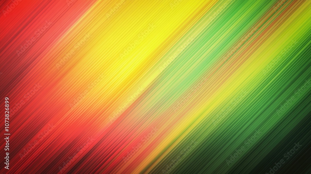 Poster abstract background featuring striped patterns in red green and yellow with a smooth color gradient