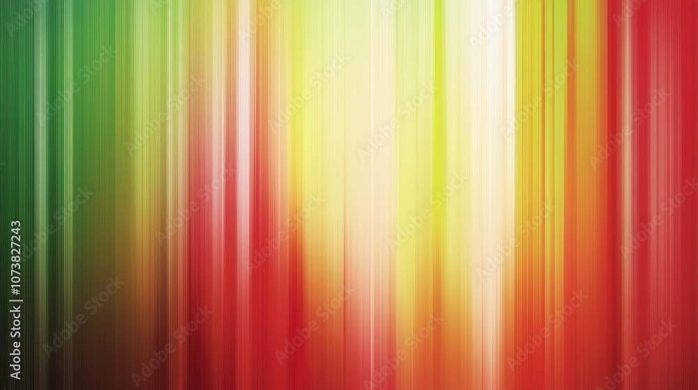 Poster abstract background featuring striped patterns in red green and yellow with a smooth color gradient