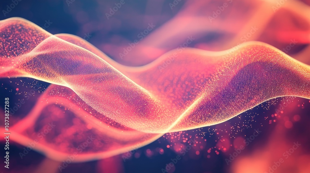 Aufkleber abstract background featuring slender red curved lines and a dynamic energy theme