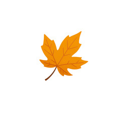 Fototapeta premium simple minimalist autumn tree vector illustration isolated