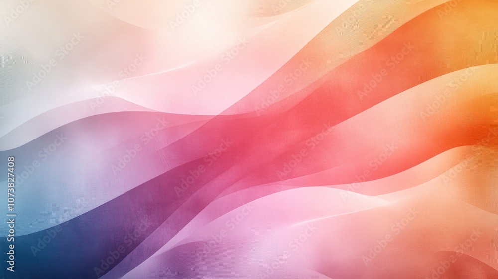 Aufkleber abstract geometric texture with modern blur effects featuring a gradient illustration and wave patte