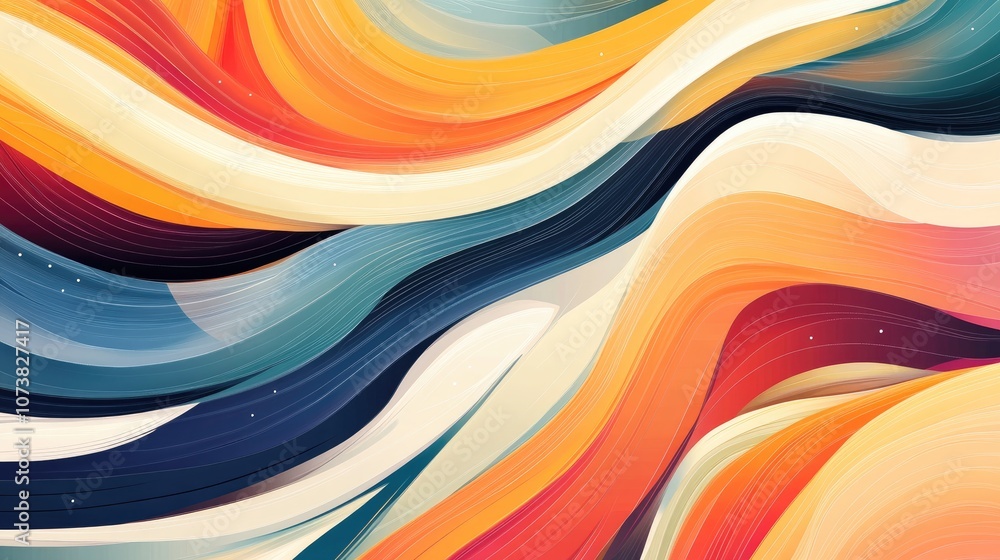 Poster dynamic abstract background featuring lines represents a modern cover concept with a lively effect 2
