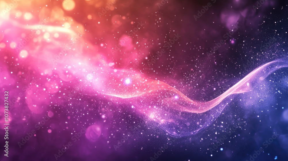 Poster abstract background featuring a star explosion with glossy effects and dynamic lines beautiful illus