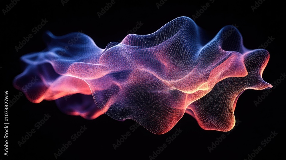 Poster stunning abstract wires set against a dark backdrop a contemporary tech inspired design element 3d r