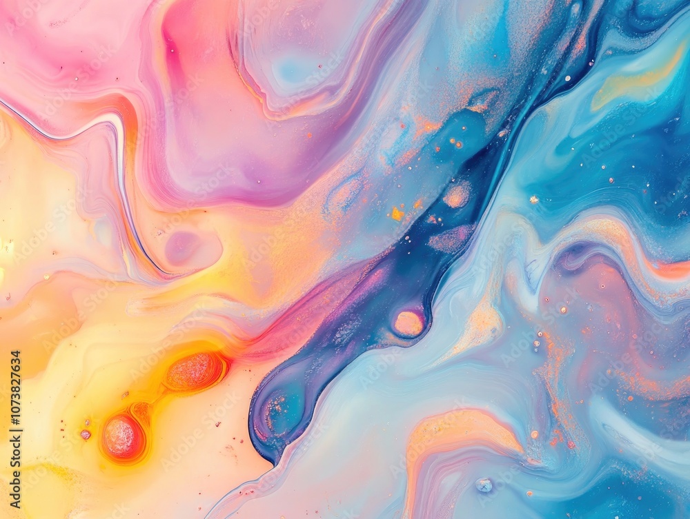 Aufkleber an abstract background featuring iridescent colors and patterns