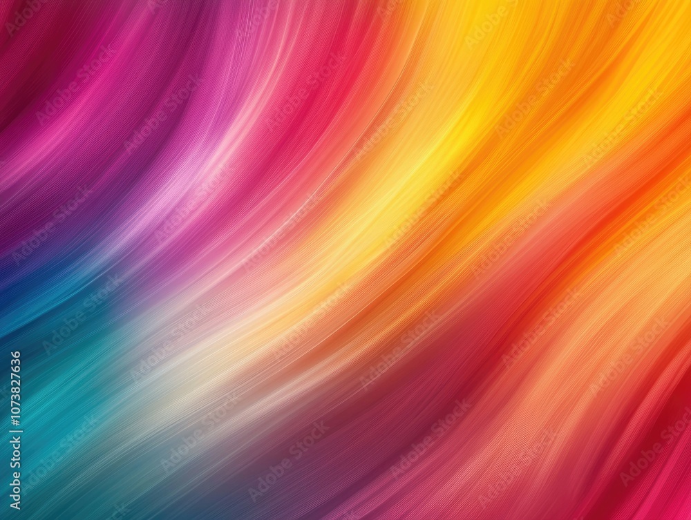 Poster Multicolored abstract pattern with a blurred brown background suitable for website design