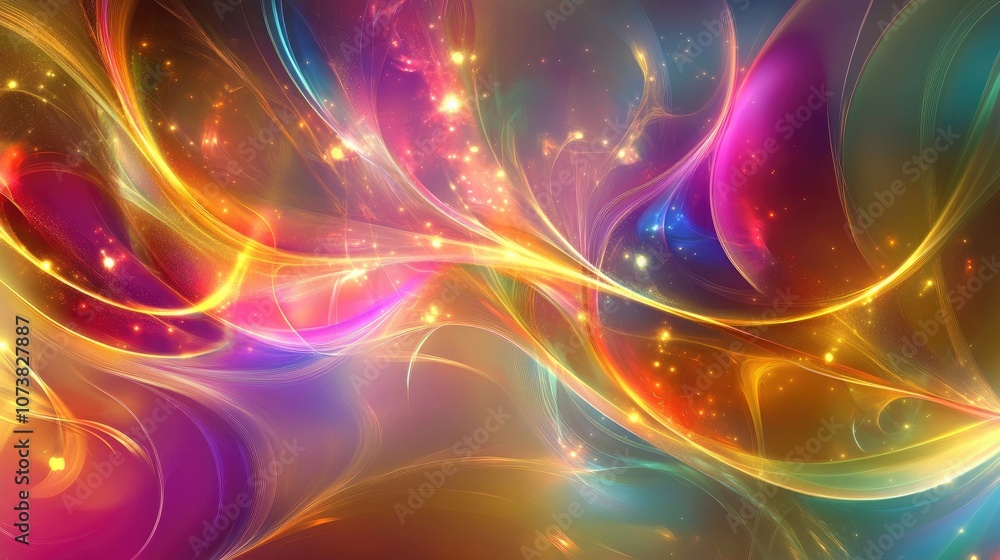 Aufkleber abstract backgrounds with flowing light patterns