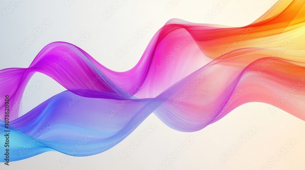 Poster colorful abstract background with dynamic waves
