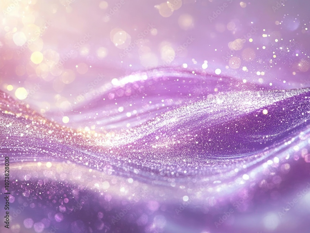 Aufkleber abstract shimmering background featuring purple and white colors with optical blur wavy patterns and