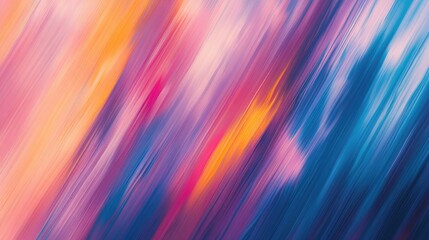 Fantasy abstract colorful slanting lines create a blurred background Contemporary illustration featuring dynamic textured movement and geometric flow patterns