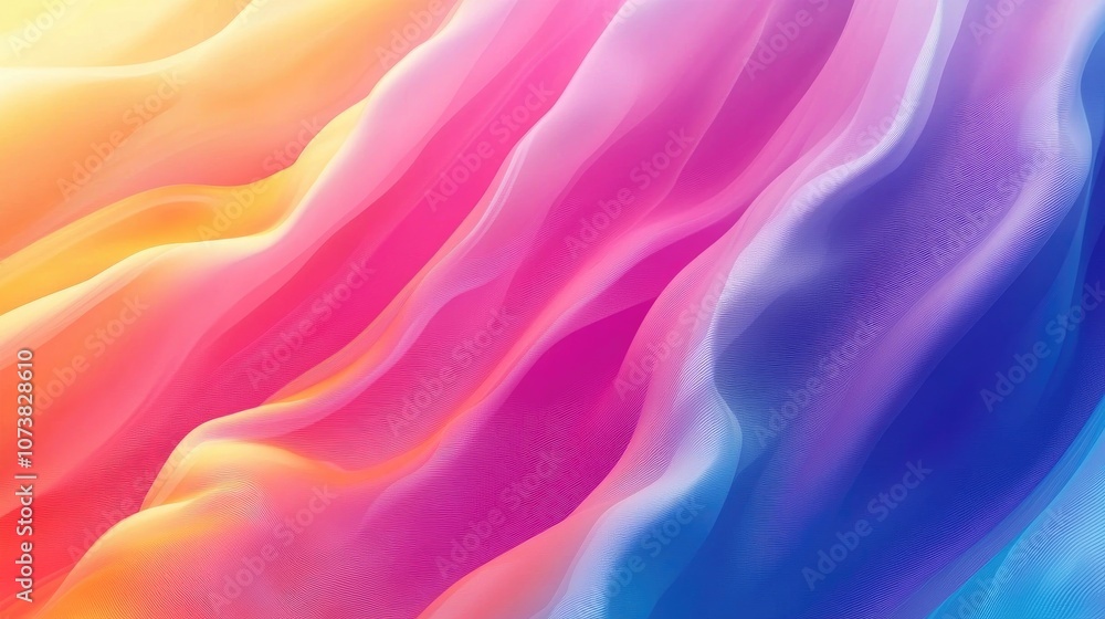 Poster abstract gradient background in vibrant colors for web design screen display text and typography
