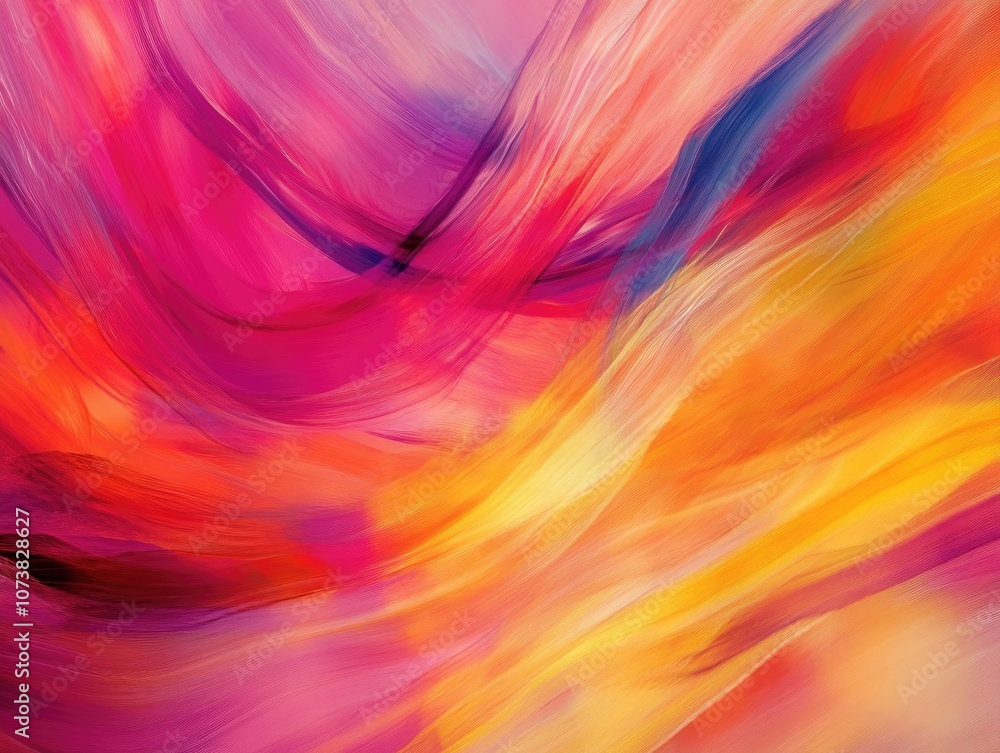 Poster dynamic abstract background featuring colorful motion with a blurred effect conveying a sense of spe