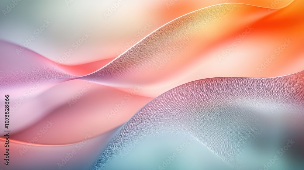 Poster abstract geometric texture with a trendy blurred background featuring a gradient pattern and wave de
