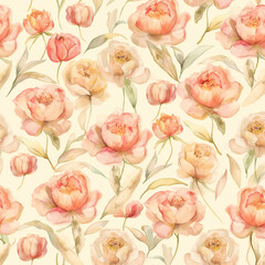 Seamless pattern with flowers