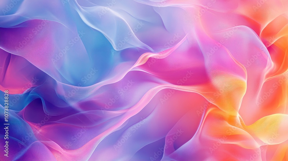 Poster fantasy abstract geometric texture with a colorful blurred background featuring gradient wallpaper a