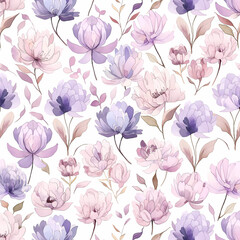 Seamless pattern with flowers