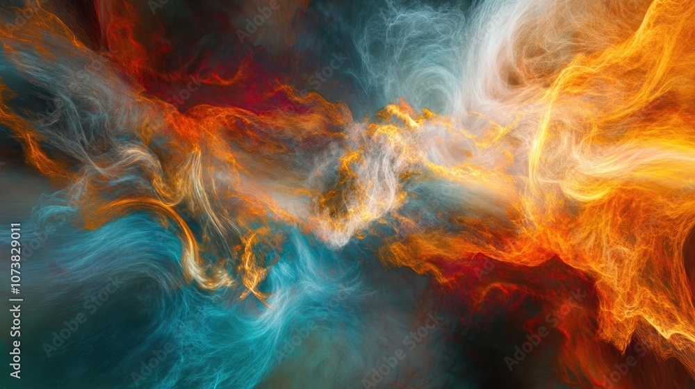 Poster abstract texture featuring electric fusion in a dynamic backdrop