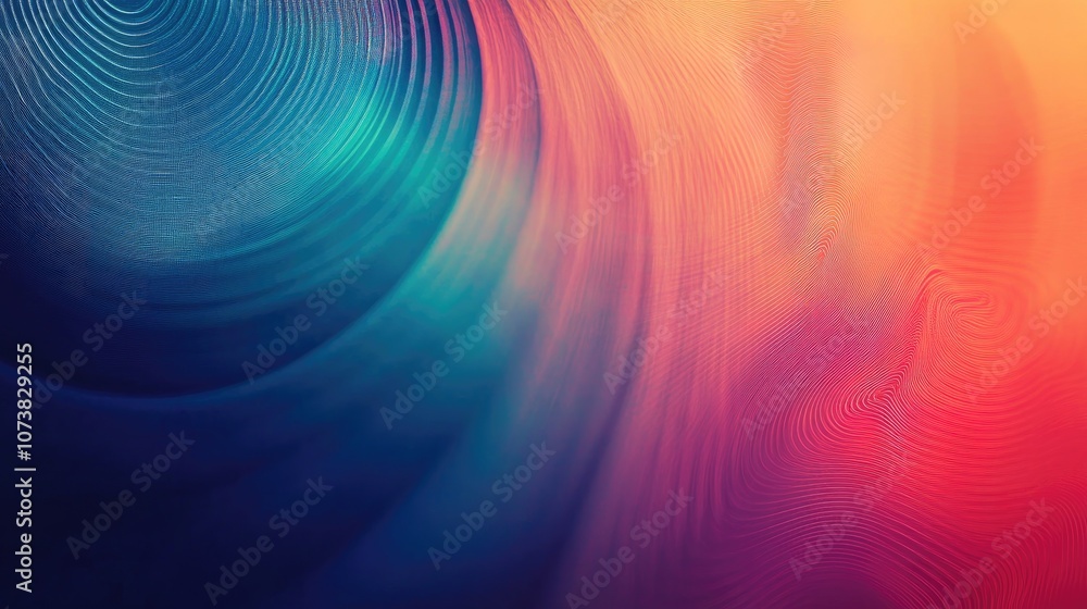 Aufkleber colorful abstract geometric texture with a blurred gradient background creating a dynamic motion ill