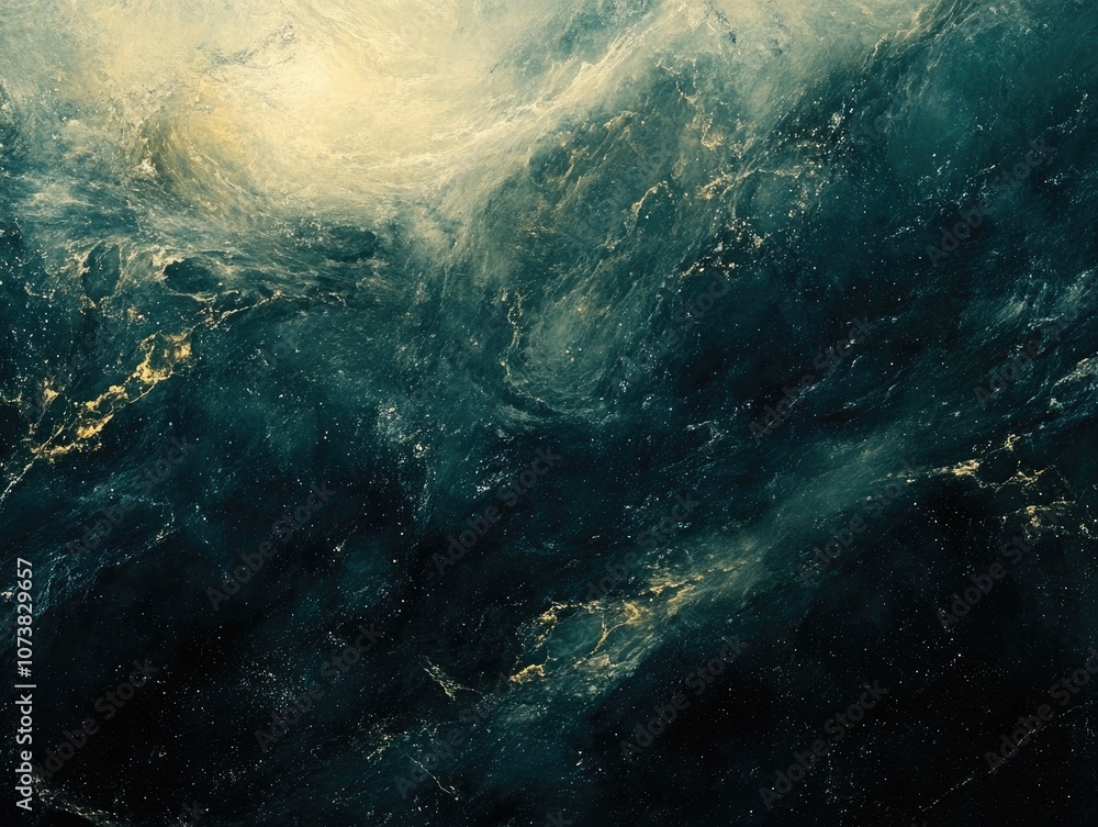 Poster an abstract background depicting the vastness of deep space