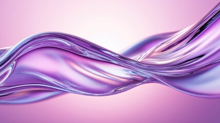 Naklejka premium Subtle wave background in shades of purple with a chrome effect