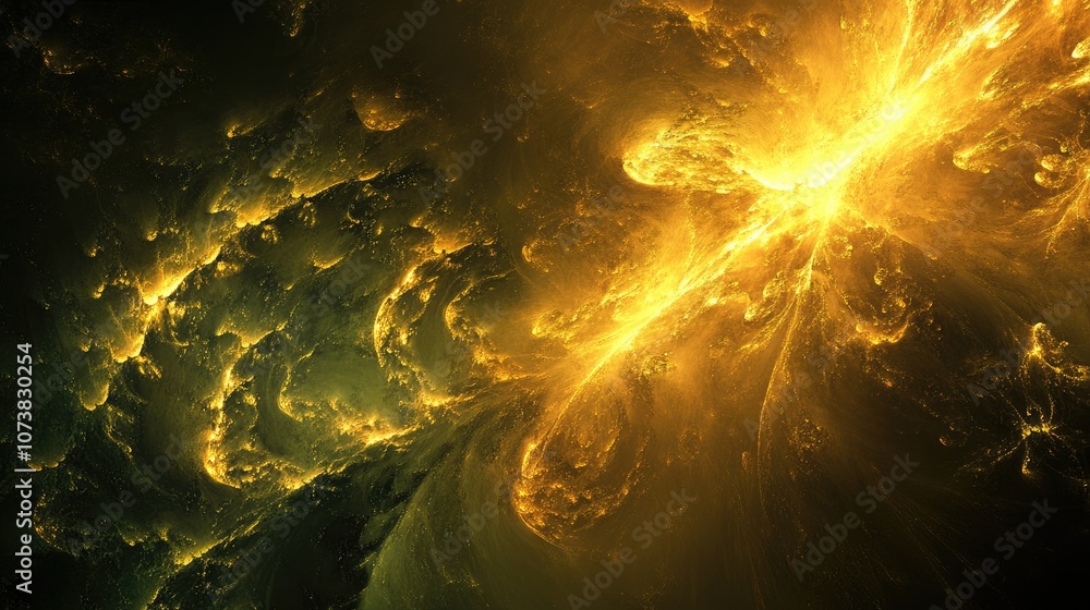 Poster elegant abstract background featuring raster fractal graphics