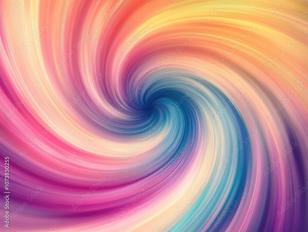 Poster colorful abstract geometric twist texture blurred background with gradient dynamic illustration circ