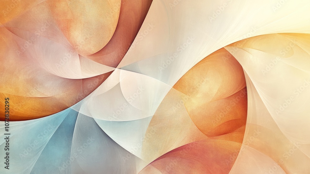 Canvas Prints fantasy abstract colorful composition featuring neutral beige space ideal for text placement