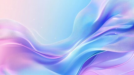 Abstract Background featuring a hologram gradient Stylish flyer design with a retro poster look Pearlescent texture creates a modern cover Soft futuristic invitation with blue and violet tones