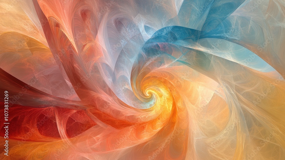 Poster abstract background featuring a digital collage of fractals suitable design element for brochures ad