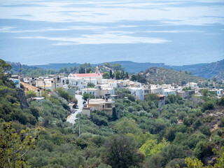 Fototapeta premium The sea of Libia seen from the Crete mountains, Grece