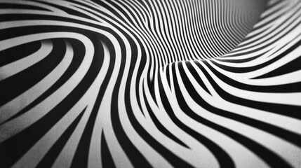 Obraz premium Abstract curvilinear pattern of stripes