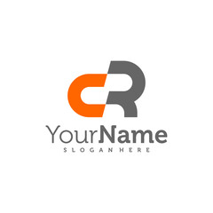 Modern letter CR logo design vector. Creative CR logo concepts template