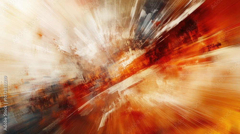 Wall mural an abstract background featuring a burst of motion blur