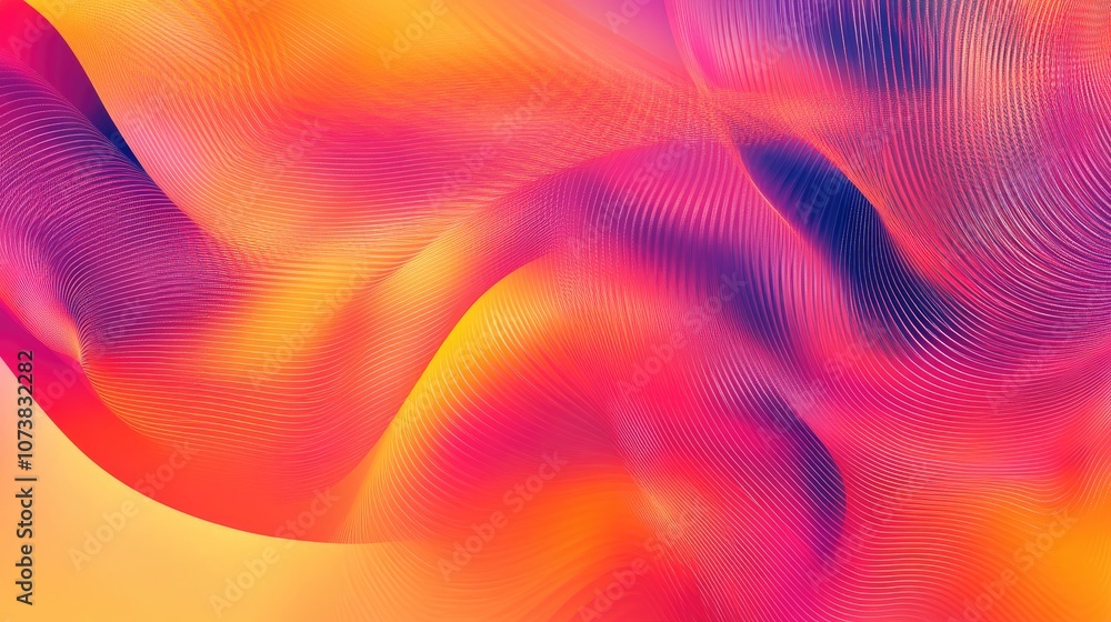 Poster colorful abstract geometric texture blurred gradient backdrop dynamic motion illustration twisted pa
