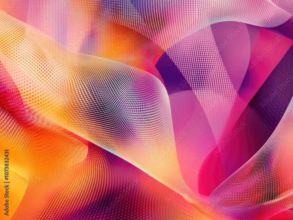 Poster abstract geometric texture modern blurred backdrop gradient pattern dynamic motion wallpaper twisted