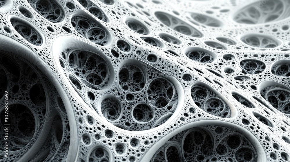 Aufkleber abstract fractal design featuring infinitely complex patterns that exhibit self similarity across va