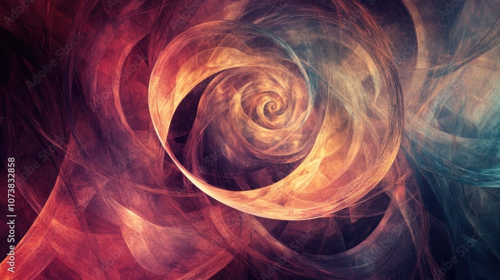Poster abstract swirling pattern background graphic design image digital art composition for creative proje