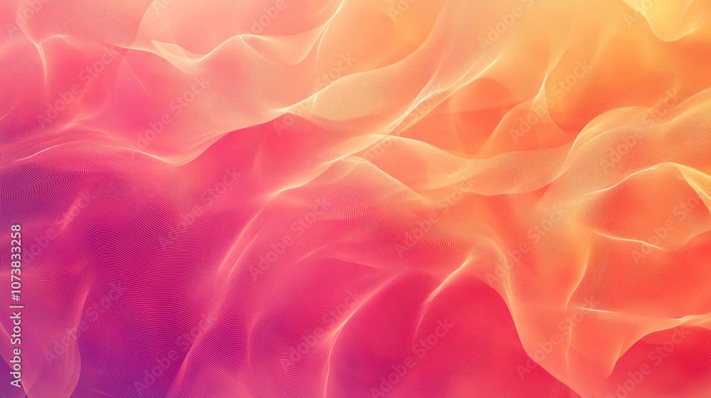 Poster abstract geometric texture with a trendy blurred background featuring a gradient pattern and wavy de