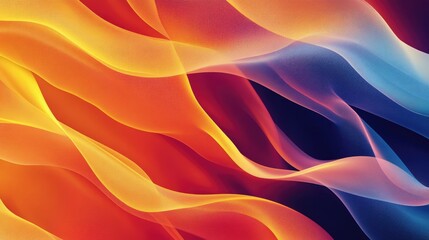 Obraz premium Colorful abstract geometric texture featuring a blurred background with gradients and wave illustrations suitable for gift wrapping presentations garments or decorative designs