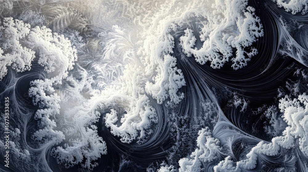 Aufkleber abstract fractal design featuring infinitely complex patterns that exhibit self similarity across va