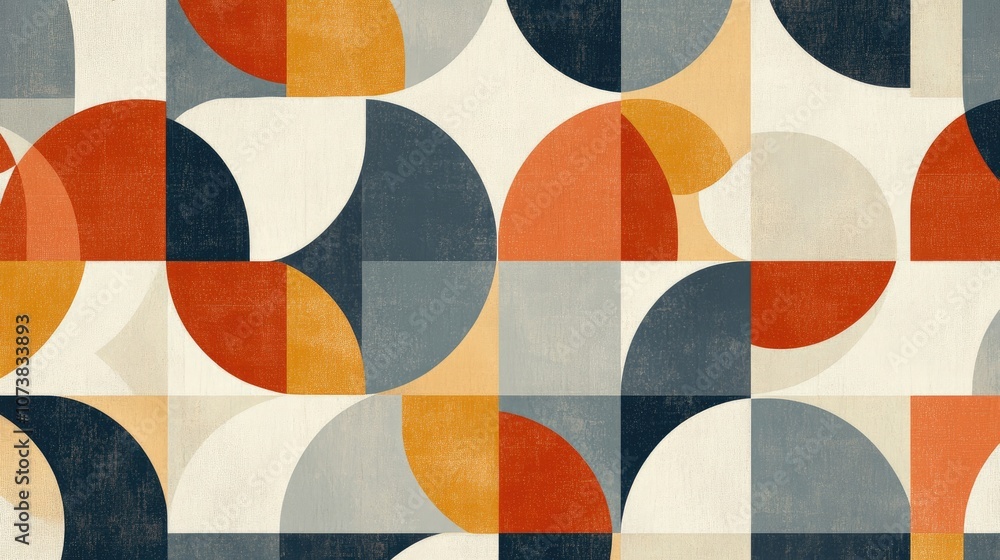 Aufkleber abstract illustration featuring a retro geometric pattern suitable for mosaic wallpaper background t