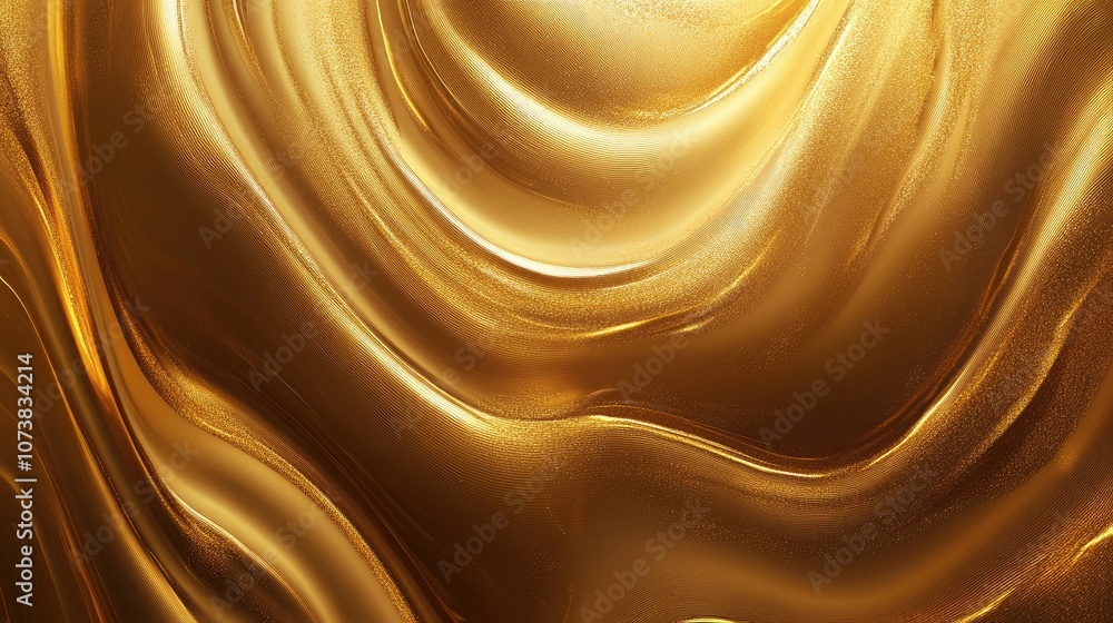 Poster abstract golden texture on a brown backdrop for use in background and texture design concepts