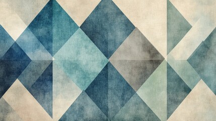 Fototapeta premium Abstract geometric background featuring a blend of chocolate pastel green and indigo hues arranged in a triangular composition suitable for posters cards wallpaper or textures