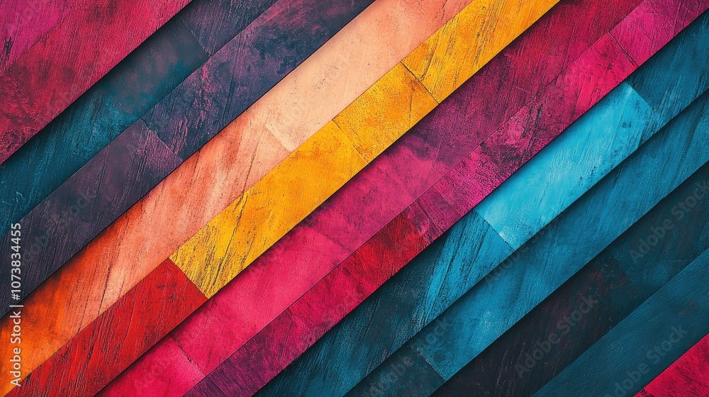 Poster abstract texture with intersecting stripes featuring a colorful illustration suitable for artwork fa